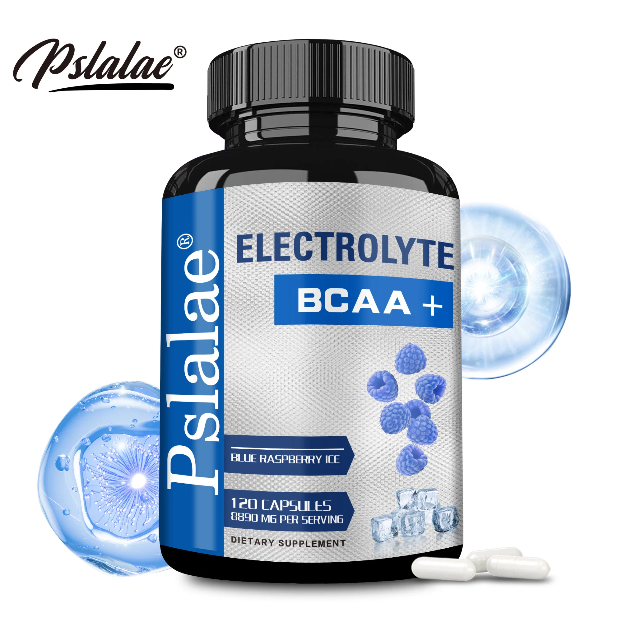 Sport BCAA Supplements - Supports Muscle Growth and Recovery, Electrolyte Balance, and Hydration - 120 Capsules