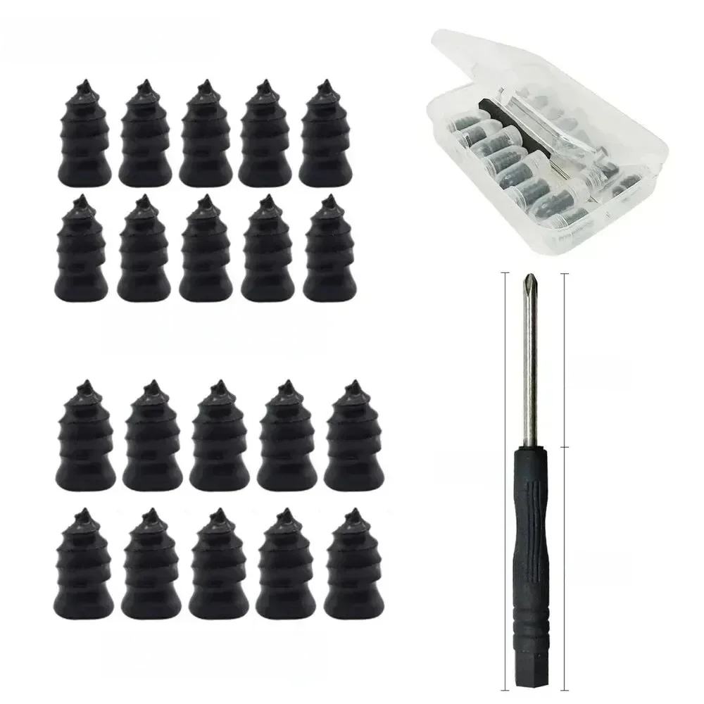 Jeu de clous en caoutchouc pour réparation de pneus de voiture, 21 à 10 pièces, vis universelle pour pneus, Kit d'outils de réparation Tubeless, accessoires de voiture, moto, camion