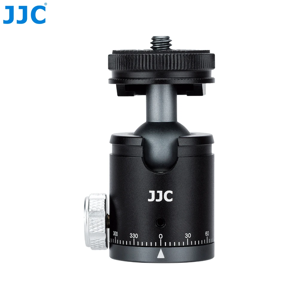 

JJC Universal 1/4" Screw Mini Ball Head Tripod Mount 360 Degree Rotating Mount Base Adapter for DSLR Cameras Webcams LED Ligh