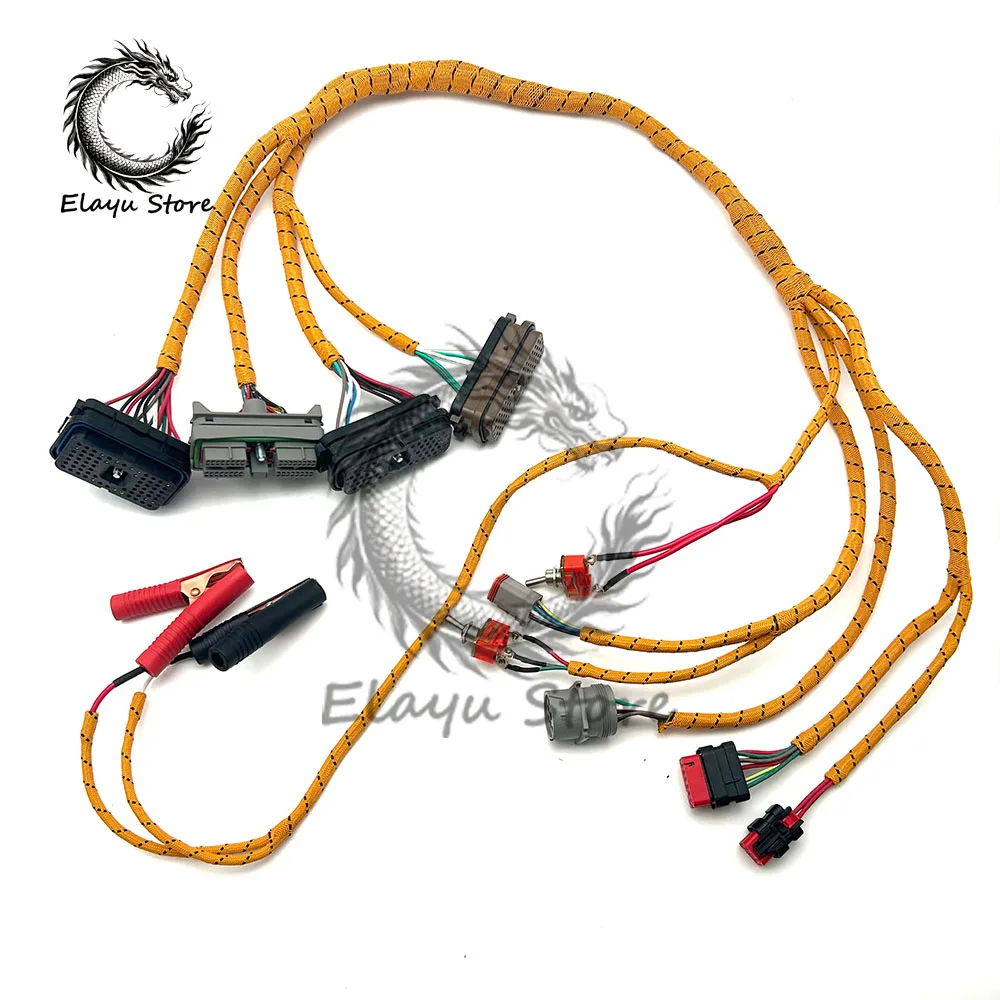 لكابل CAT فحص شامل لشركة كاتربيلر C6.4 C6.6 C7 C-9 C9 C13 C15 3126B ECU ECM محرك التشخيص سلك تسخير