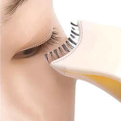 1pcs 가짜 속눈썹 보조 휴대용 속눈썹 애플리케이터 족집게 전체 스트립 속눈썹 및 세그먼트 속눈썹을위한 눈 메이크업 도구