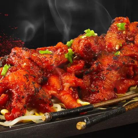 [임꺽정] 국내산 양념 무뼈 닭발 350g x 4팩