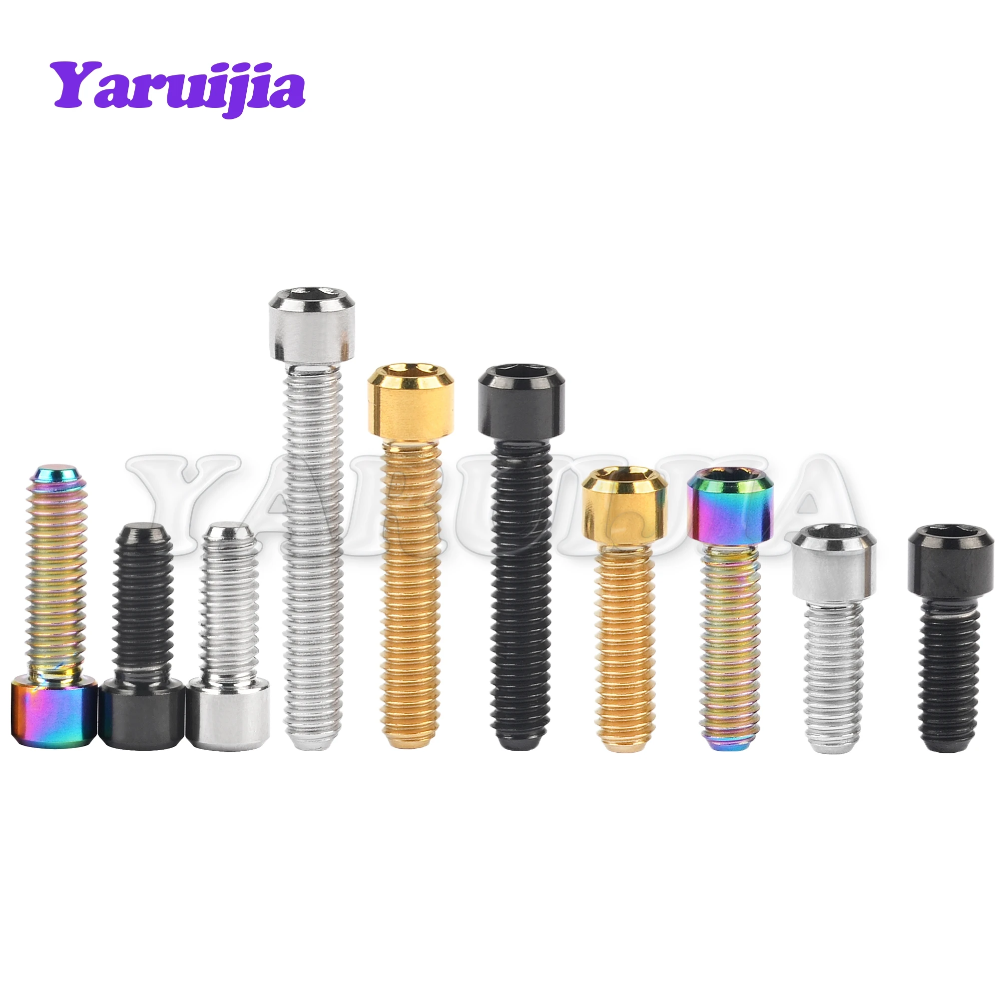 Yaruijia Titan Bu Lông M4x10/13.5/15/20/25Mm Nhỏ Đầu Cột Allen Vít Dành Cho Xe Đạp phía Sau/Trước Derailleur H/L Điều Chỉnh 1 Cái