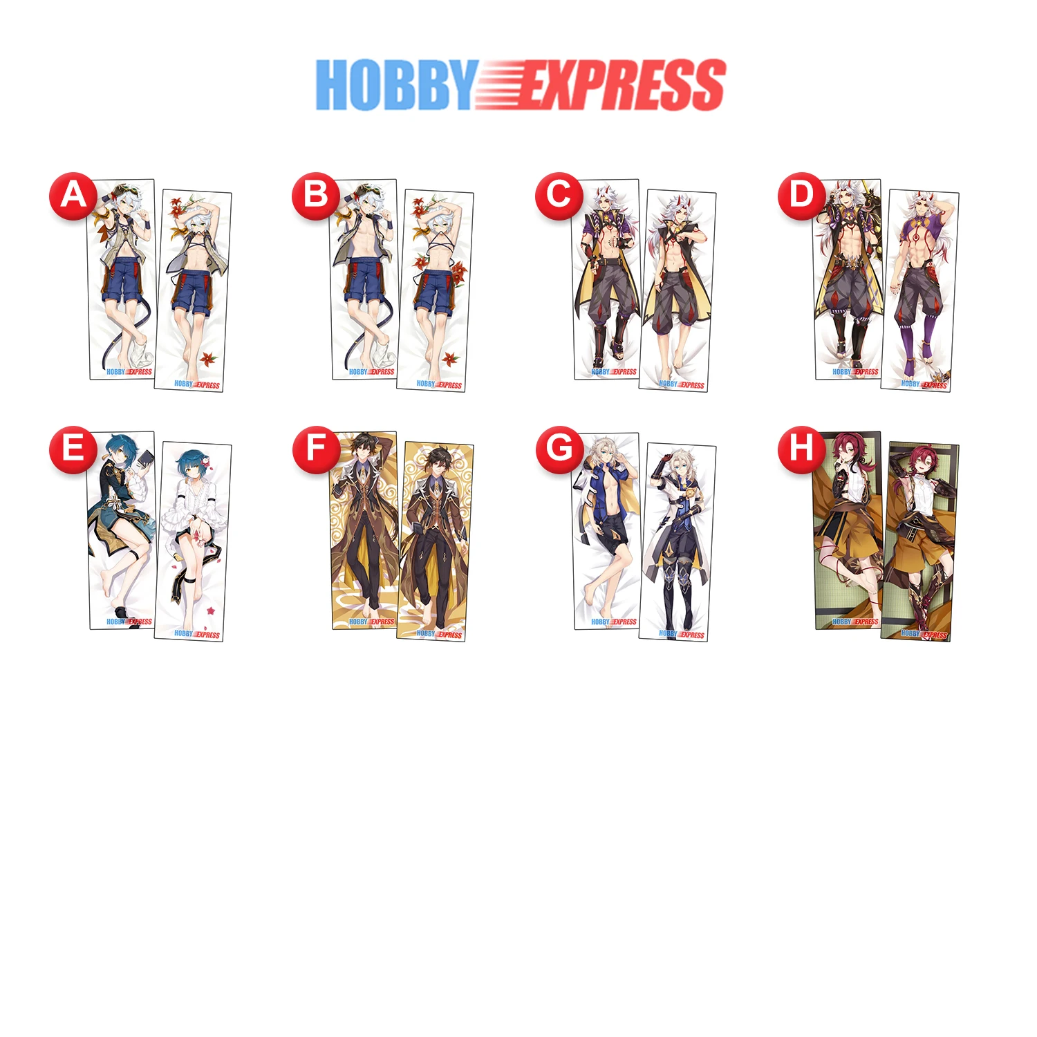 Hobby Express Anime Dakimakura Japanese Otaku Waifu Life Size Hugging Body Pillow Cover Case Doublesided Genshin Impact Bennet