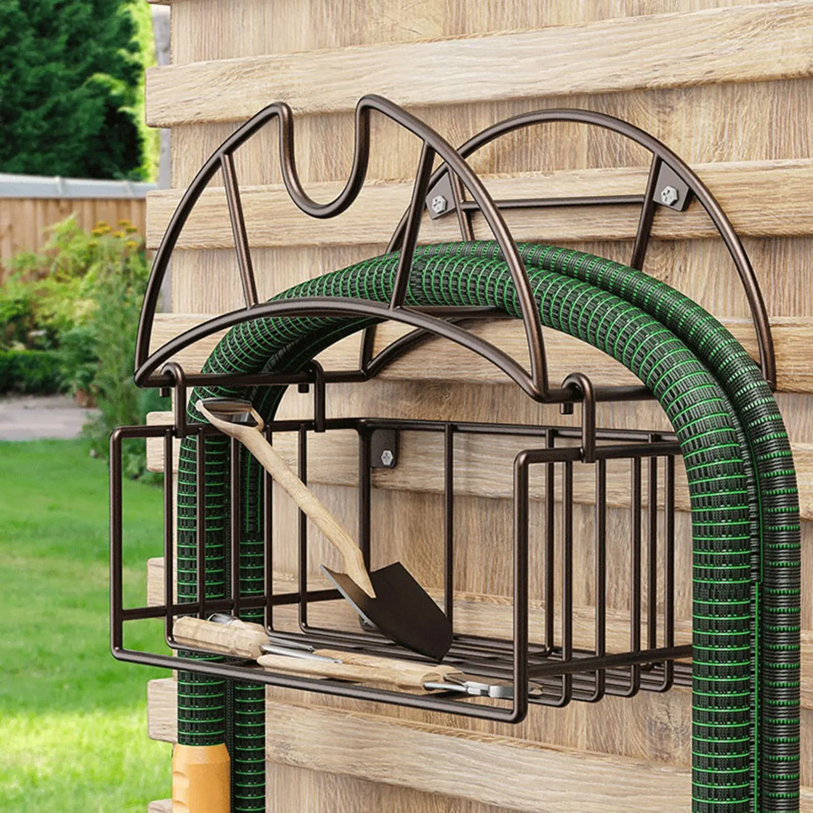 Suporte de mangueira de jardim - Gardening Tools Rack avaliação e preço