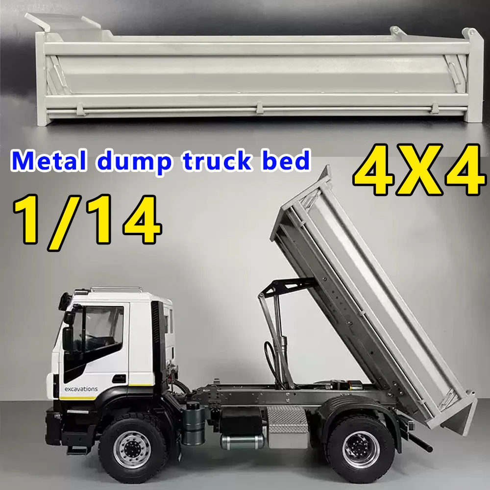 RC Truck Metal 4X4 Dump Truck Bed MD CD-0002 For Tamiya 1/14 Hydraulic Dump Truck RC Truck Model Toy or DIY Dump Truck Parts