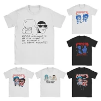 Camiseta de dibujos animados de Paco Amoroso y Ca7riel, camisetas Vintage de algodón puro para hombres y mujeres, camisetas de manga corta con cuello redondo, ropa Idea de regalo