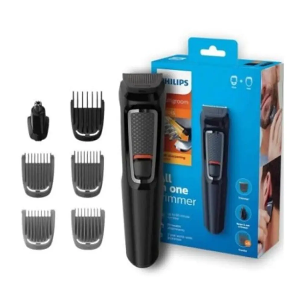 Philips mg3720 máquina de barbear homem aliciamento conjunto 7 em 1 cabelo barba bigode styler casa portátil original feminino masculino mg 3720