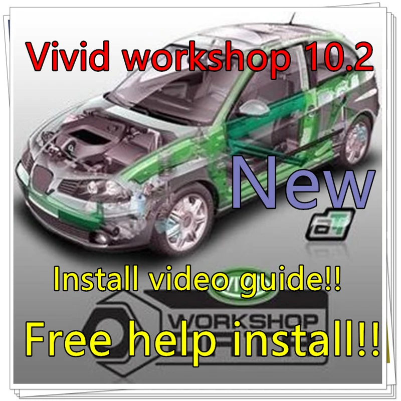 2022 hot vivid 10.2 Vivid Workshop 10.2 Automotive Auto Repair Software Vivid software 2010+ install video guide+ free install