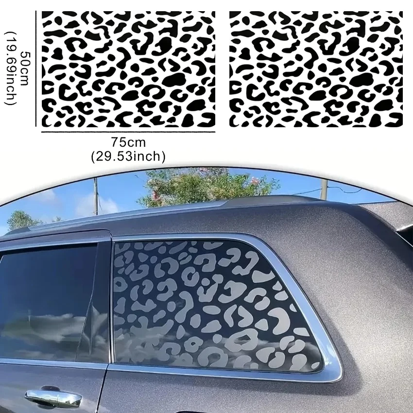 

50x75cm Car Side Window Honeycomb Sticker Scratch-Resistant B-Pillar Cover Self-Adhesive Decals for Auto Exterior Customization