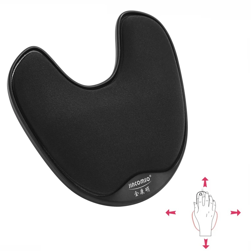 Memory Foam Mouse Wrist Rest Mouse Gaming Sliding Rotating Pad for Palm Support Hand Ergonomic Mat for Game PC Computer Laptop