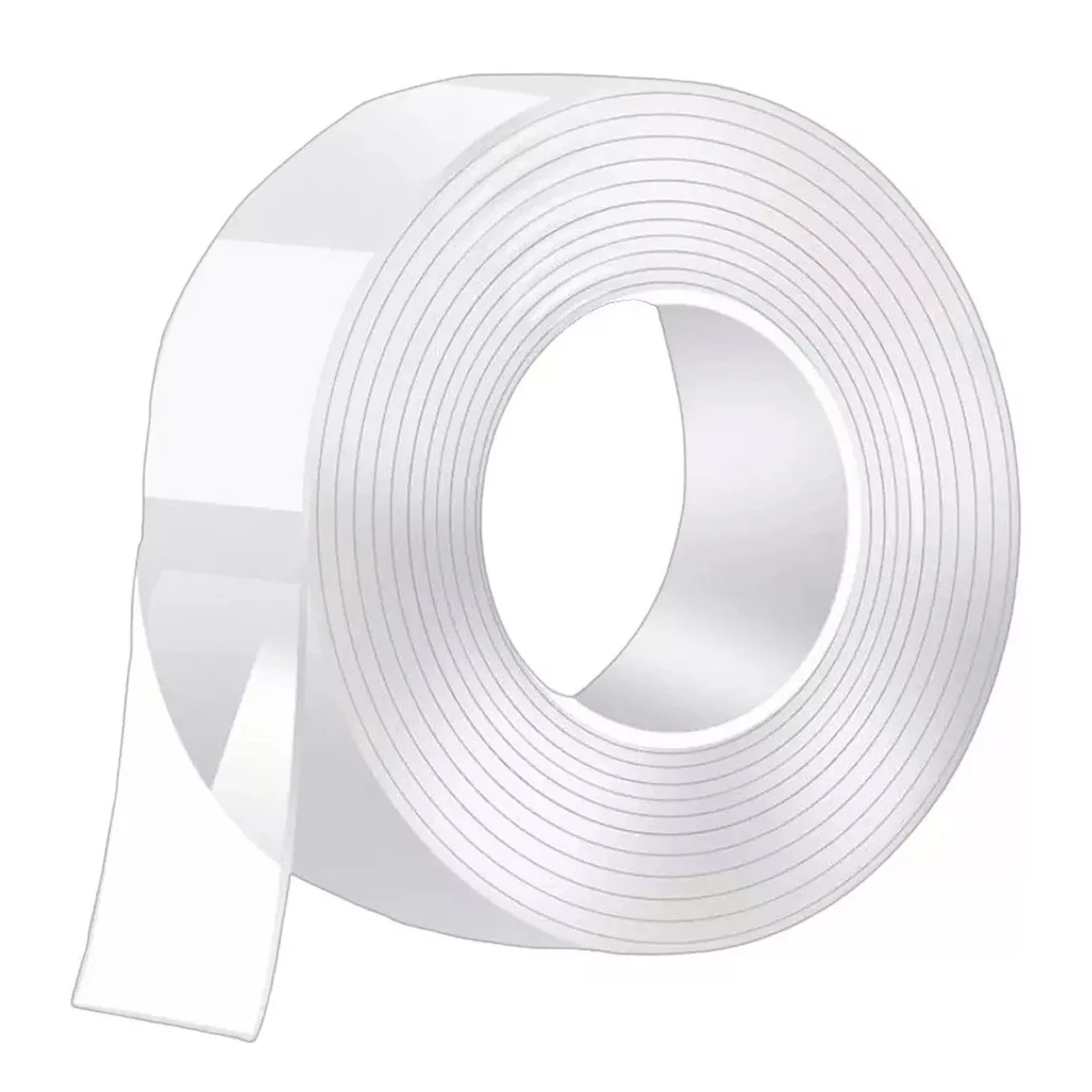 Cinta Nano Doble Adhesiva 3 Metros Transparente Lavable Reutilizable Hogar Oficina