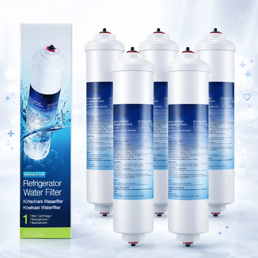 

5 Pack Refrigerator Water Filter For for Samsung DA29-10105J Inline High Filtration Easy Install Long Lifespan Purifier Filter