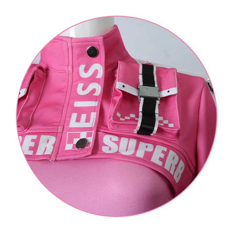 NIKKE アリス コスプレ衣装 勝利の女神 アリス ピンク ボディースーツ ラテックス ジャンプスーツ ジャケット スーツ