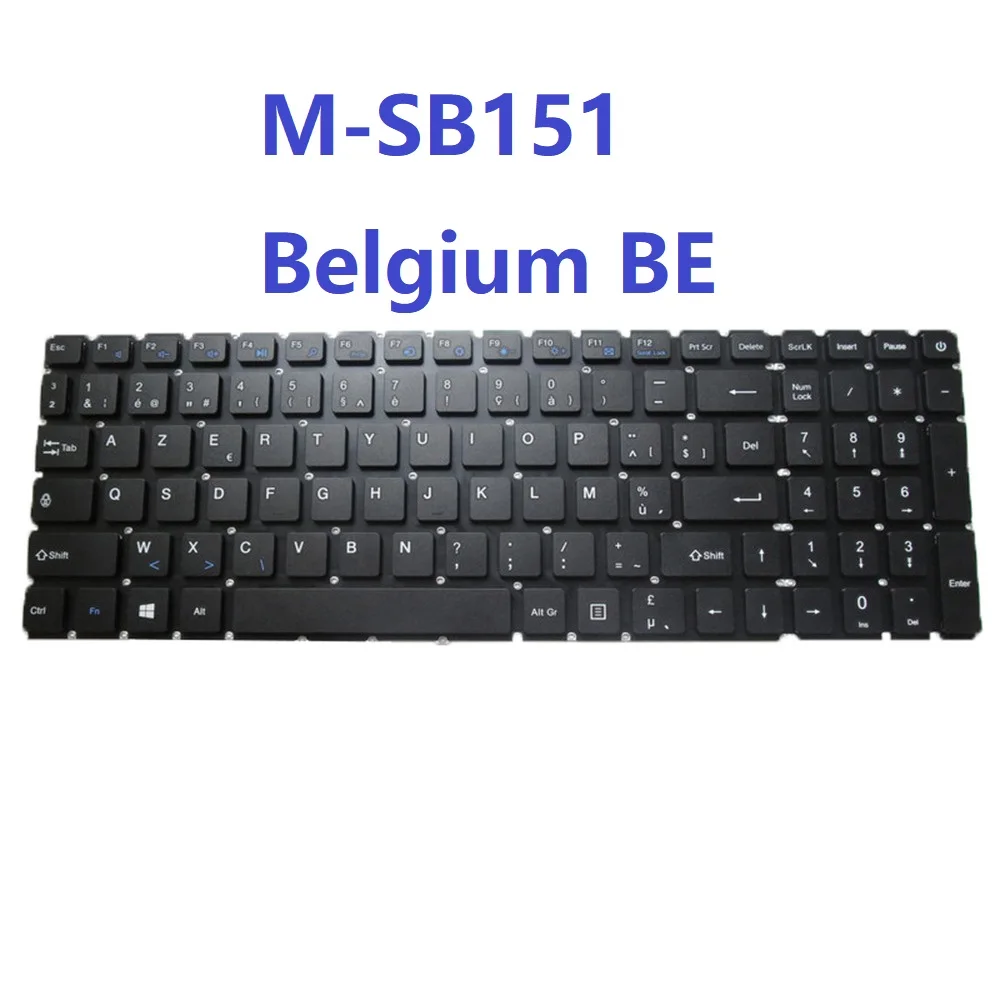 New BE/FR/IT/SP Laptop Frameless Keyboard For Mediacom For SmartBook one 15.6 M-SB151 Black