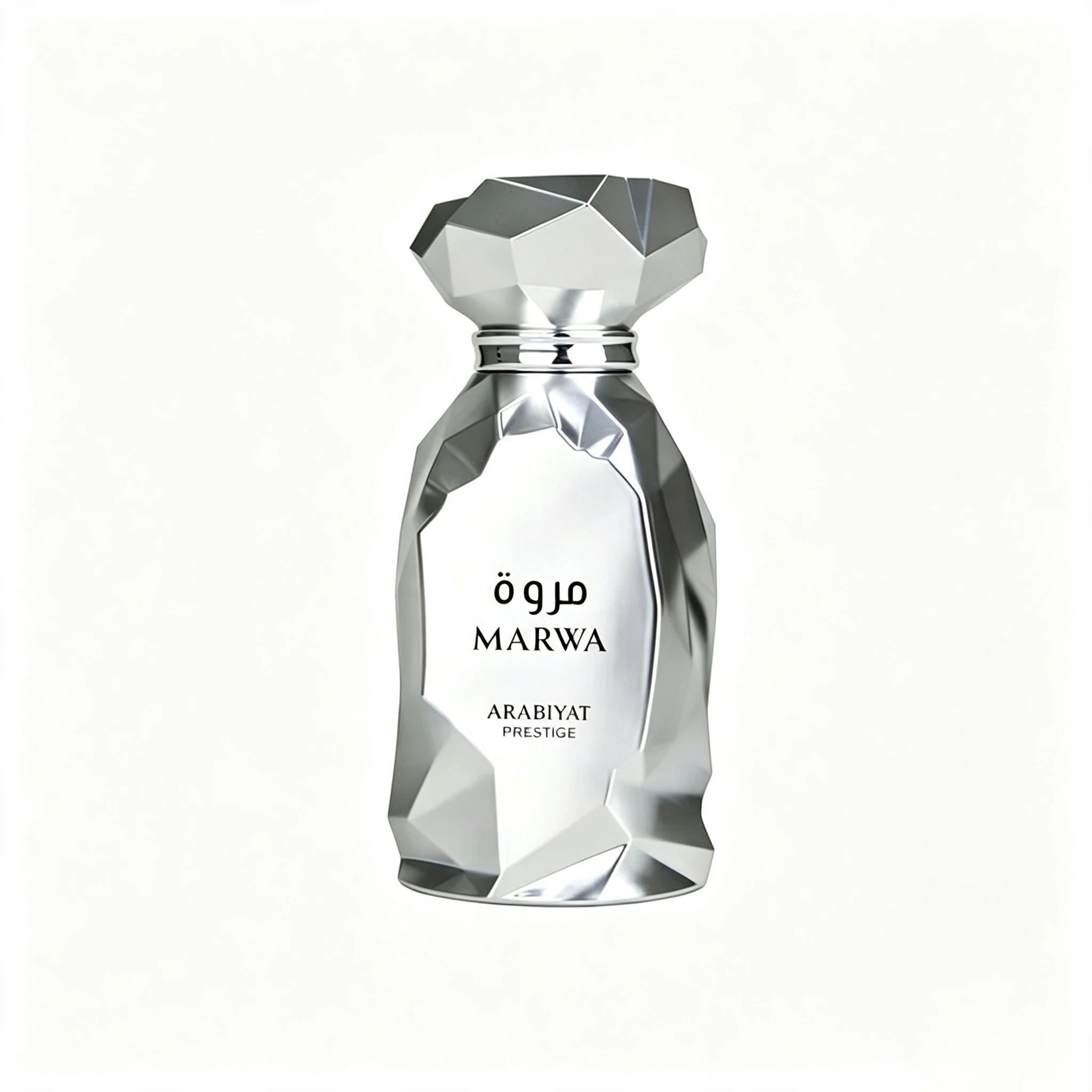 ARABIYAT MARWA Silver Edge Cut perfume 100ml Middle East Luxury Mirror Bottle Durable EDP Gift Box for Men and Women perfume view 6