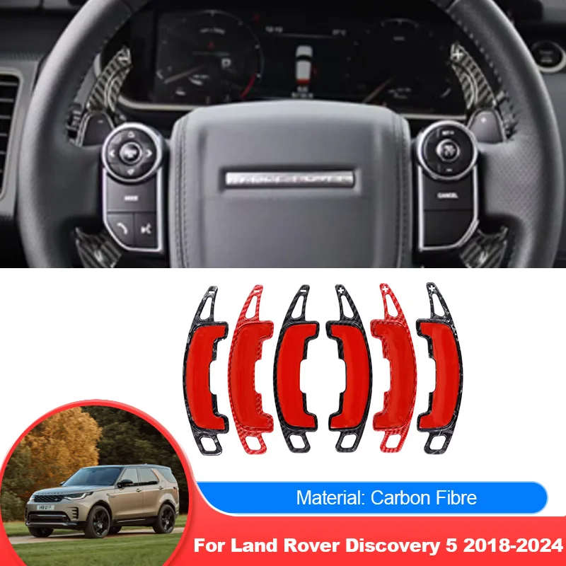 

for Land Rover Discovery 5 L462 MK3 2018~2024 2 Pcs Car Steering Wheel Shift Paddle DSG Extend Shifters Sticker Gear Accessories