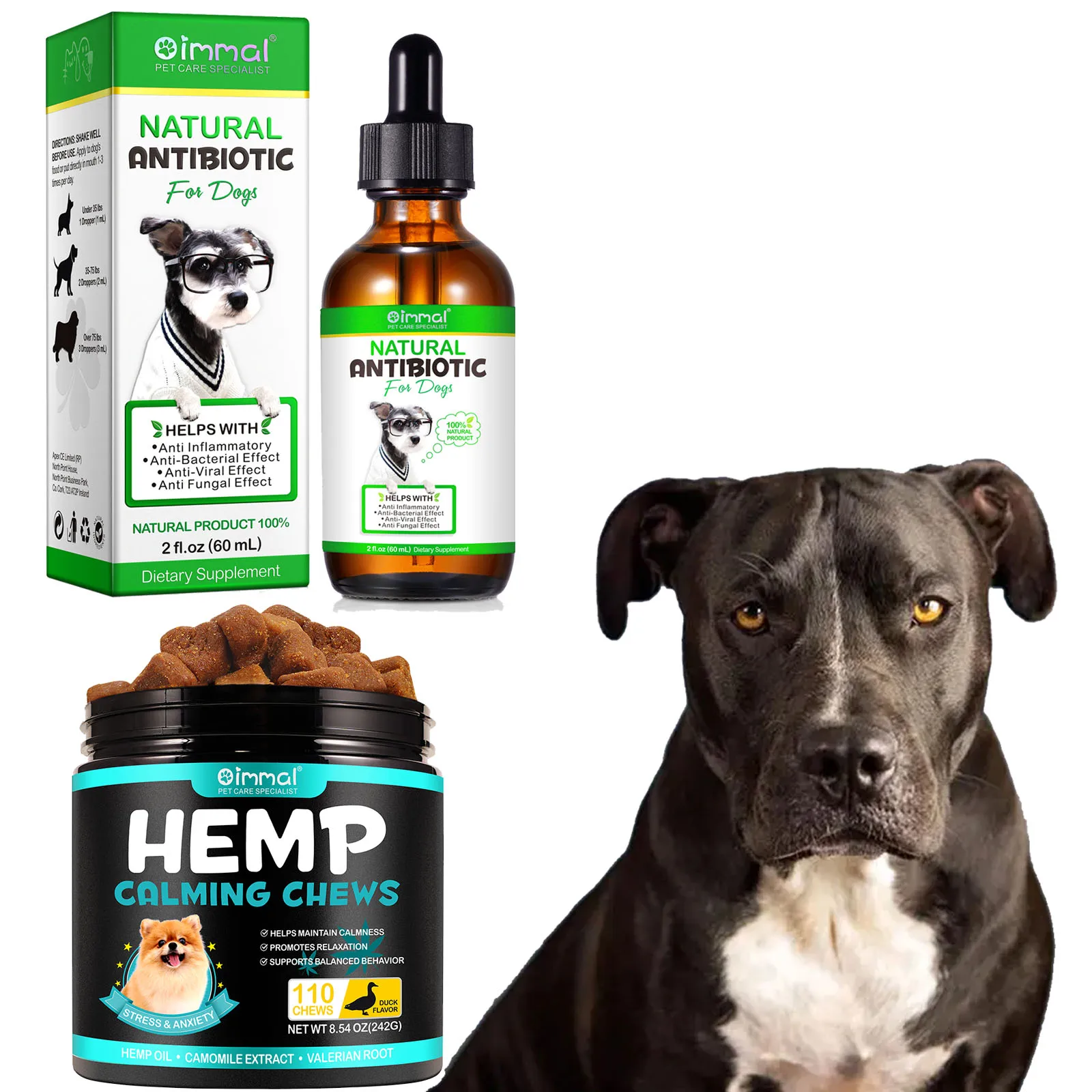 Natural Antibiotics for Dogs Support Allergy Relief Itch Relief with Multivitamin Help Anti Inflammatory Bacterial Viral Fungal