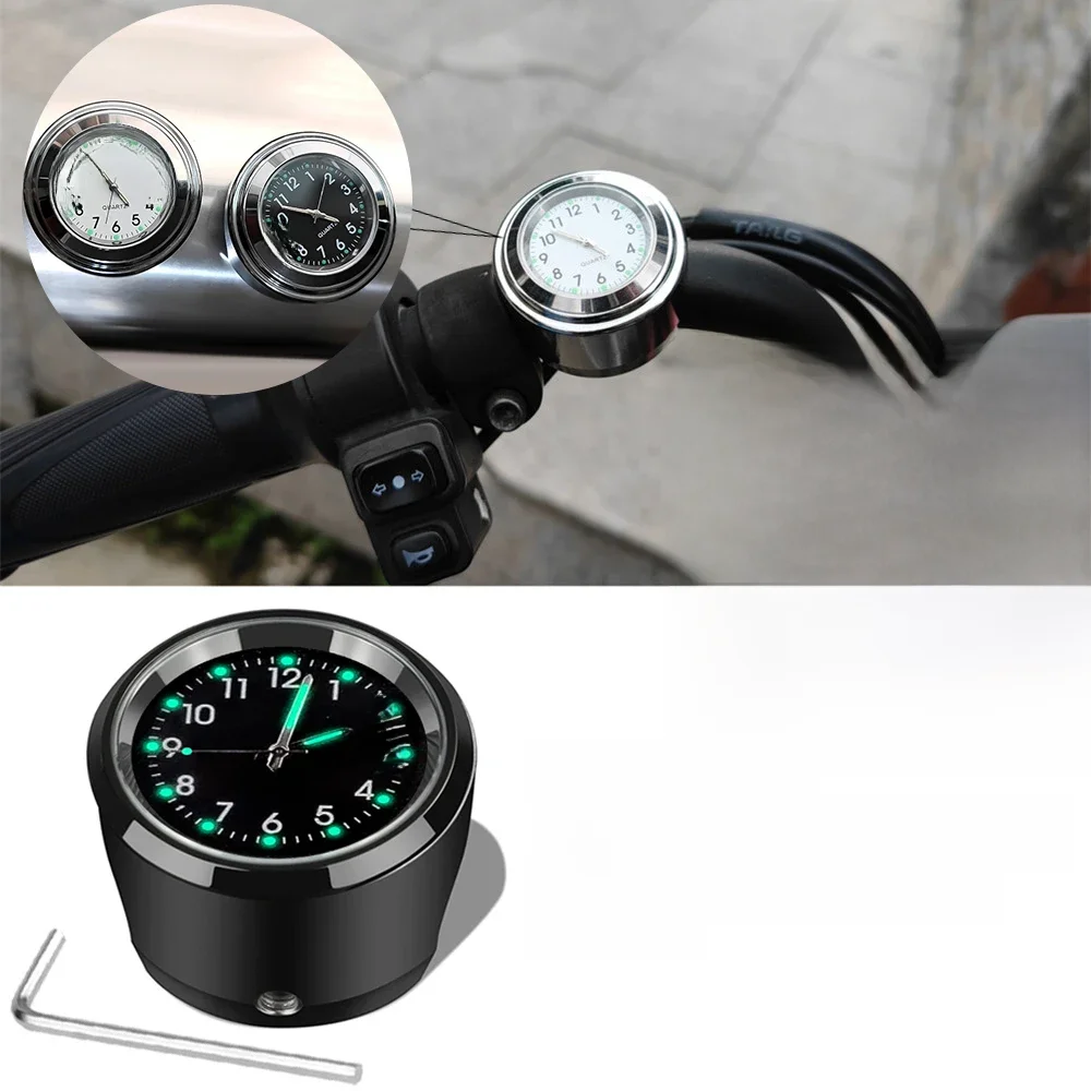 AliExpress Motorcycle Bike Handlebar Mount  Clock  Waterproof Chrome Moto Accessories