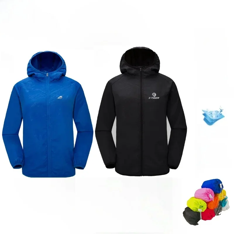 X-TIGER peau randonnée veste hommes femmes imperméable à séchage rapide Camping coupe-vent Trekking pêche manteau de pluie en plein air Anti UV vêtements