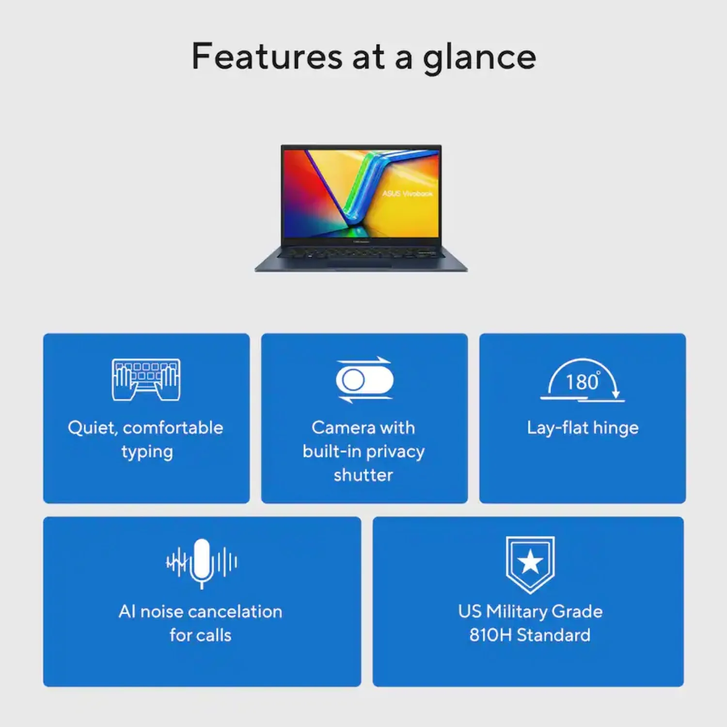 โน้ตบุ๊ก ASUS Vivobook 14 นิ้ว FHD, Intel Core i3 1315U, แรมสูงสุด 16GB, SSD 1TB, Wi-Fi 5, Windows 11 Home