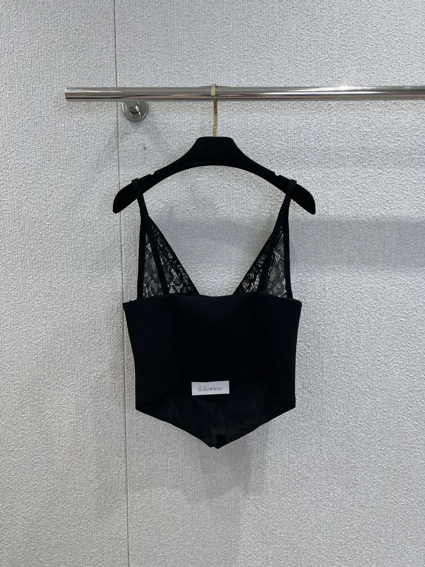 

Высококачественный осенне-зимний женский кружевной жилет без бретелек в стиле пэчворк с подвеской на шее HL180