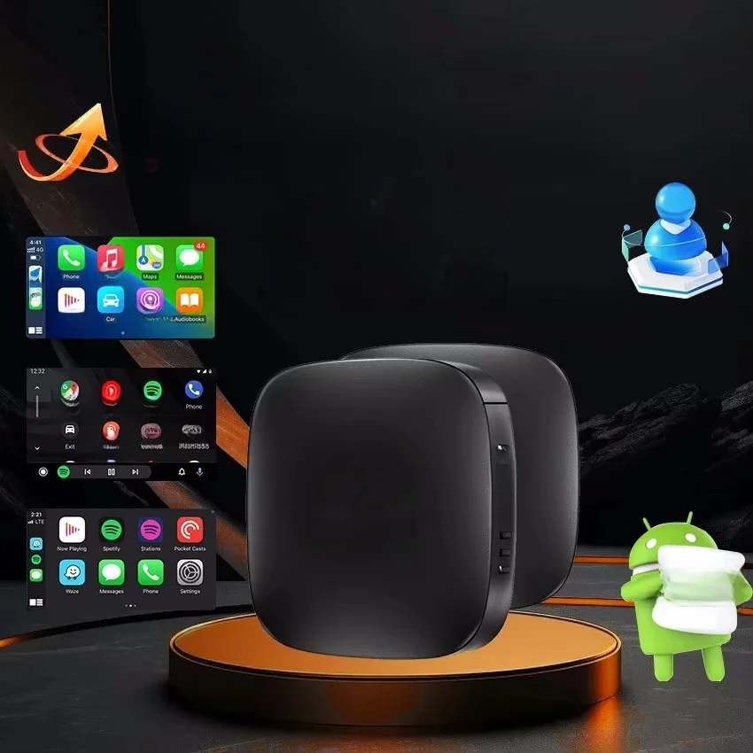 Android 13 Carplay Ai Box Bezprzewodowy Android Auto Smart TV Box Samochodowy inteligentny system WIFI Obsługa Netflix YouTube Aktualizacja FOTA — 2