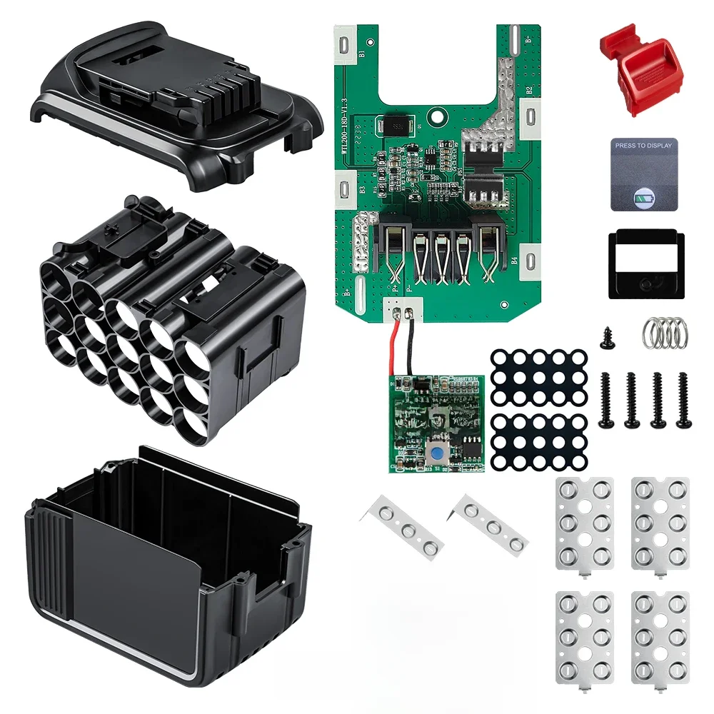 DCB200 9.0Ah Obudowa baterii do DEWALT 18V 20V DIY 6Ah Akcesoria Powłoka z BMS PCB Płytka ładująca Ochrona LED cyfrowa — zdjęcie produktu 7