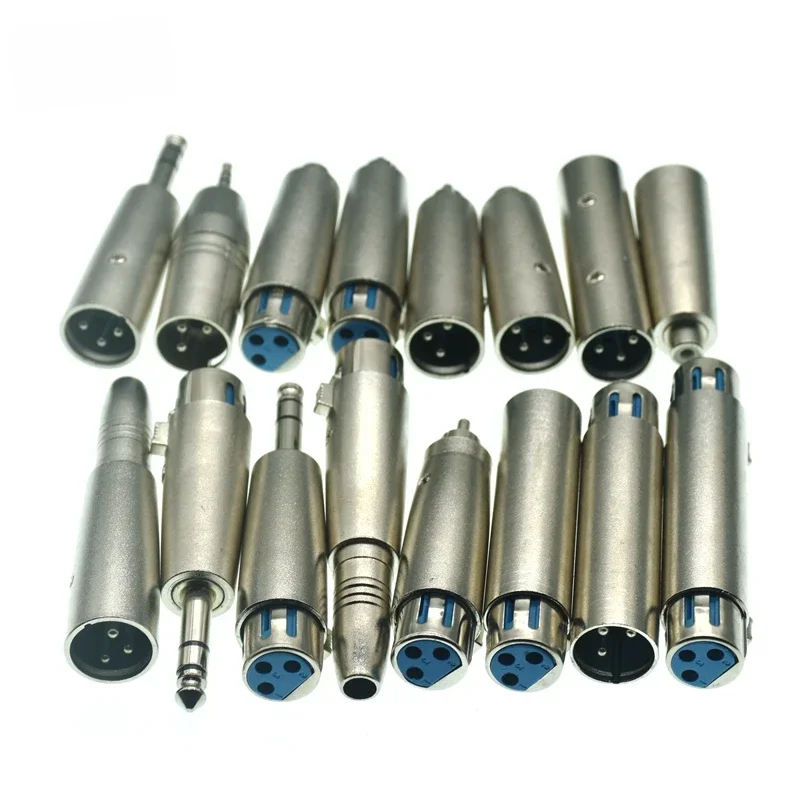 Adaptateur de plomb XLR femelle à Jack Mono mâle 3 broches vers 6.35mm, Microphone 3 broches XLR mâle vers RCA femelle, adaptateur Leader nickelé