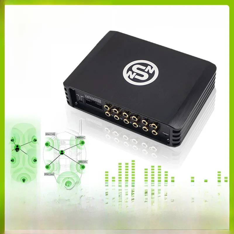 Sennuopu DP X10 Car Audio 4 Ch Eindversterker 8 Kanaals Dsp Processor Bluetooth Amp Equalizer Amplificador Automotivio Geluid - afbeelding 2