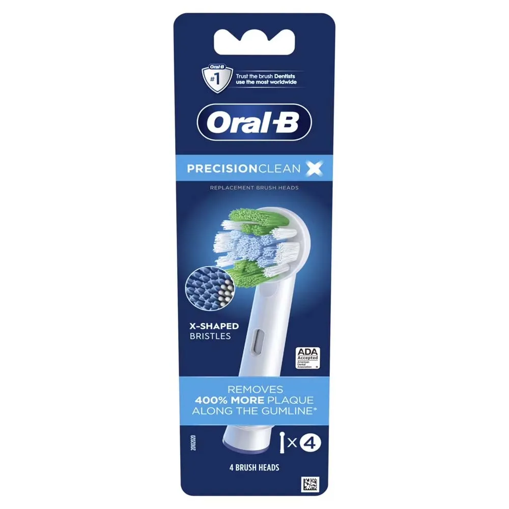 Oral B Precision Clean X 4 Replacement Brush Heads