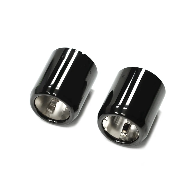 2Pcs/lot Stainless Steel Replacement Directly Plug Car Exhaust Tip For MINI F55 F56 Cooper S Tailpipe Nozzle Muffler Tip