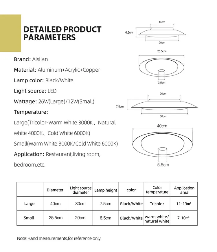 Imagem -04 - Aisilan-luminária de Teto Led Moderna à Prova de Poeira Impermeável Luminárias Elegantes para Lavanderia Corredor Quarto Cozinha