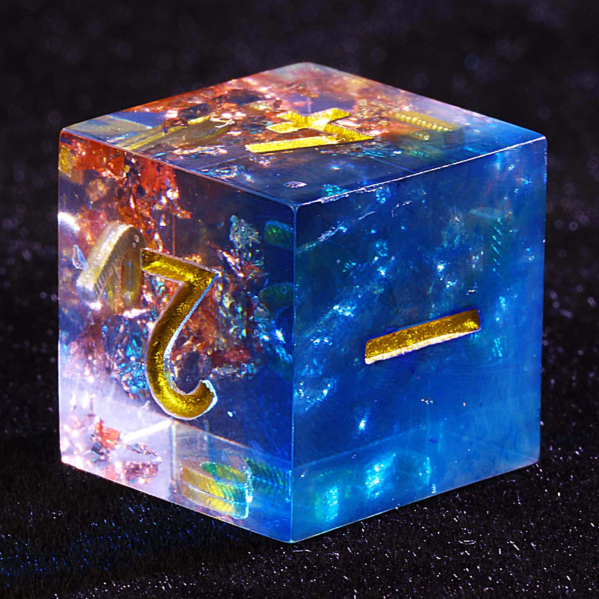 9 مجموعات نرد متعدد السطوح DnD جزء تاج وشاشلاس