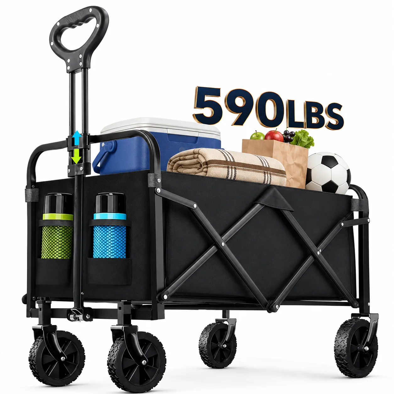 Sports Equipment Shop - Upgraded Heavy-Duty Folding Utility Cart 590