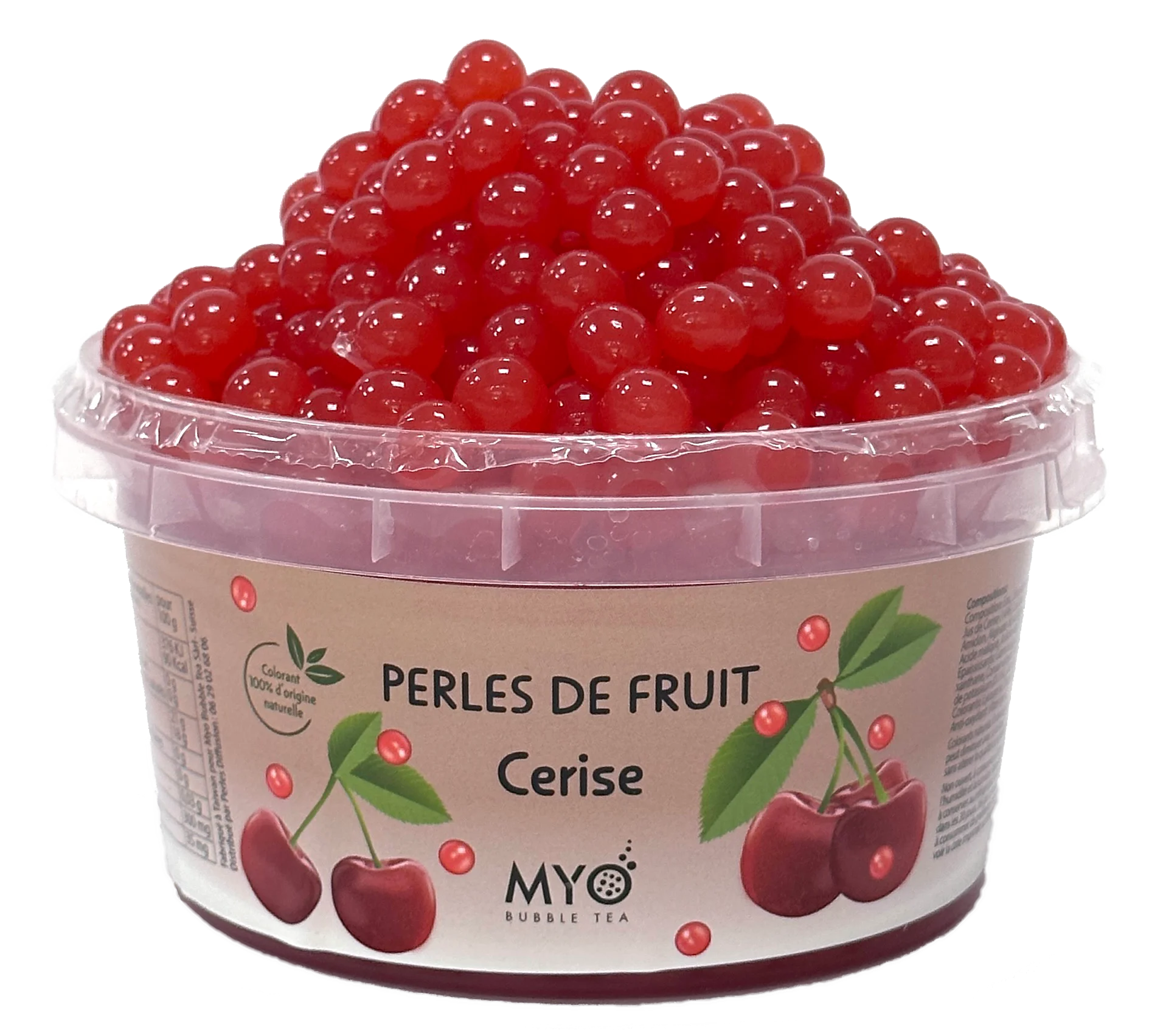 Perlas de frutas Bobba para té de burbujas Myo Cherry