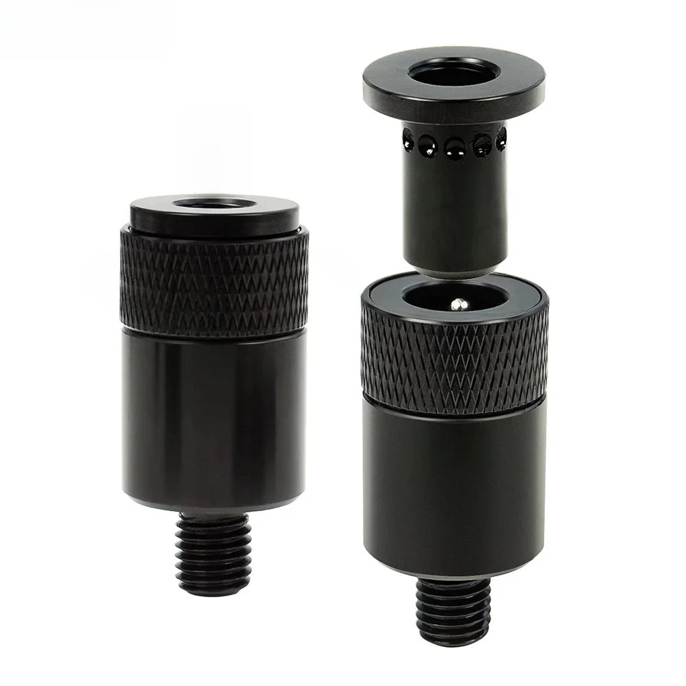 Hirisi 2 Stück Schnellwechsel-Anschluss zum Karpfenangeln, Aluminium-Twist-Lock-Adapter, sicheres und langlebiges Angelzubehör für Angelruten