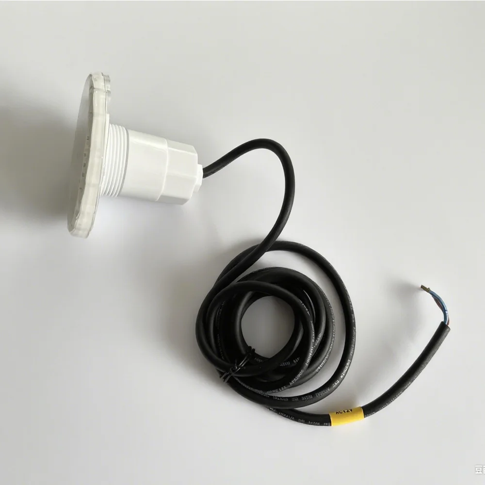 

1.5“(45mm) Pool LED Spotlights 15Watt IP68 Waterproof Resin Filled RGB Colored Sync Switch on/off Cold White
