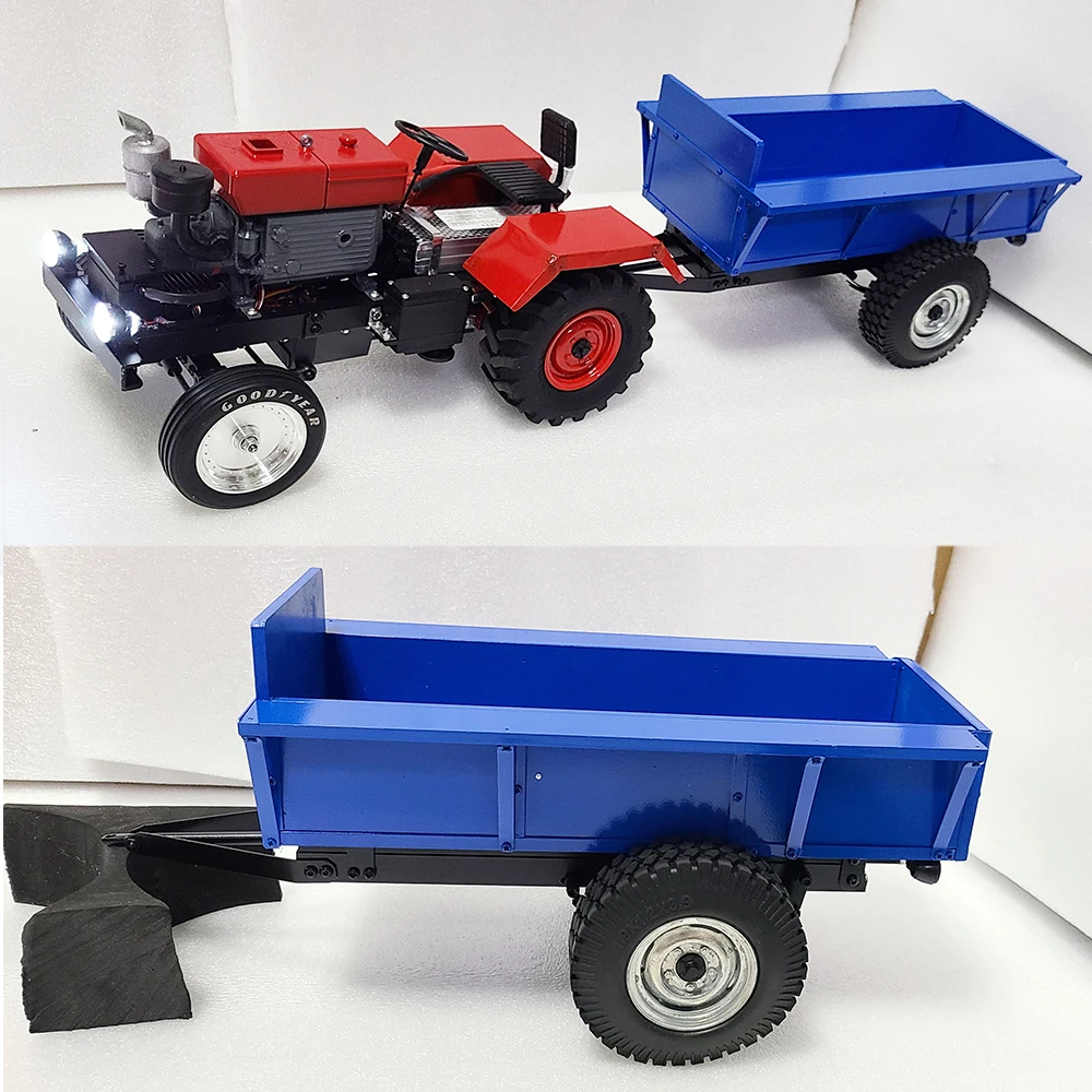 Four Wheel Drive Tractor Engine Model with Seat Light Engine Generator Model Remote Control Car Toy