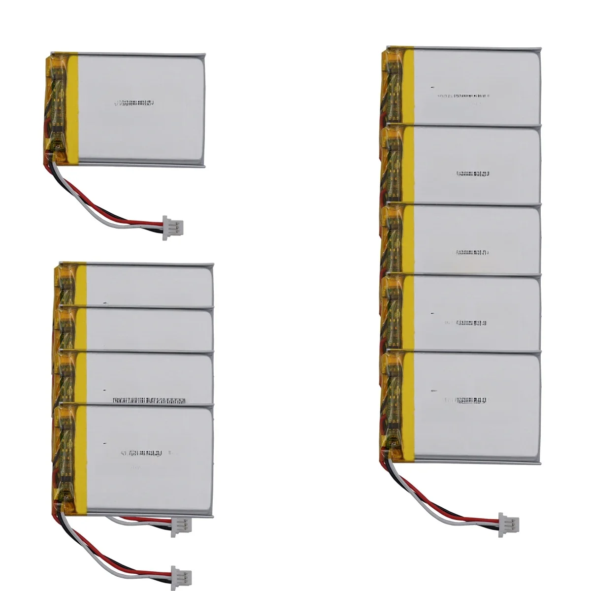 10 pcs 3.7v 400 mah 1.48Wh Li Lithium Battery 303040 Li-ion Cell JST 3pin1.0mm Plug For GPS Mouse Bluetooth Speaker Headphones