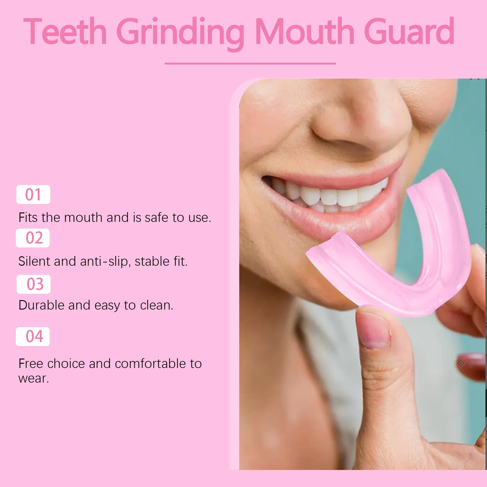 Oralhoe 1pc 歯科ナイトガード研削歯保護口腔衛生ケア抗いびきシリコーン歯科リテーナー夜の歯ガード