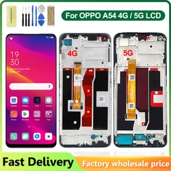 For OPPO A54 4G CPH2239 LCD Display Touch Screen Digitizer Assembly For Oppo A54 5G CPH2195 Display With Frame Replace