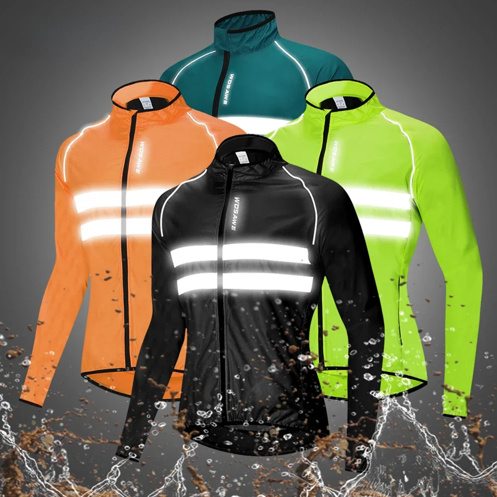 AliExpress UK WOSAWE Men Cycling Windbreaker MTB Bicycle Long Sleeve Coat Water Resistant Outdoor Sport Jersey