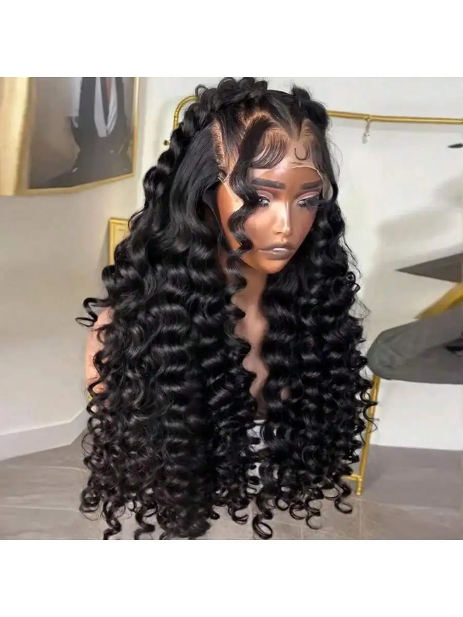 22 Inch 13x6 Loose Wave HD Lace Front Wigs Human Hair 200 Density Human Hair Loose Deep Wave Wig Human Hair Pre Plucked