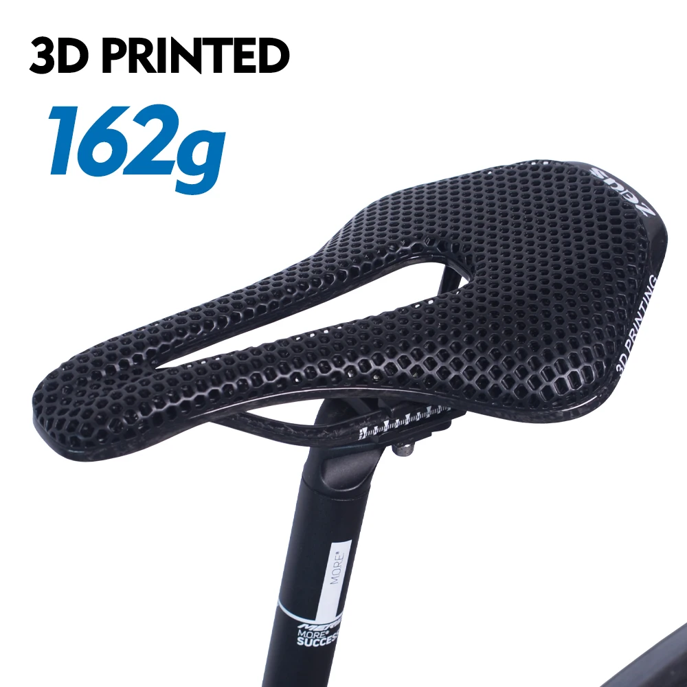 ThinkRider 3D Printed Bike Saddle Carbon Fiber Ultralight Hollow Comfortable Breathable MTB Mountain Road Bicycle Cycling Seat