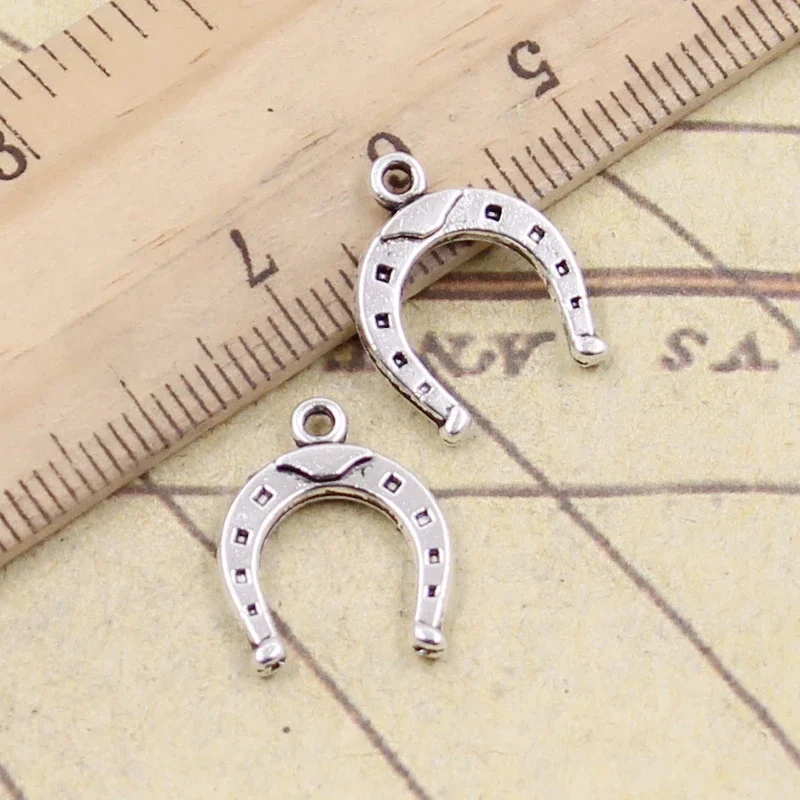 20 sztuk Charms Lucky Horseshoe koń 16x13mm tybetański brąz srebrny kolor zawieszki antyczne tworzenia biżuterii DIY Handmade Craft — zdjęcie 2