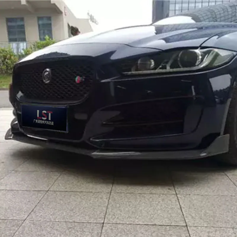 Carbon fiber front bumper for Jaguar XE XES 2015-2019 front splitter modification accessories body kit