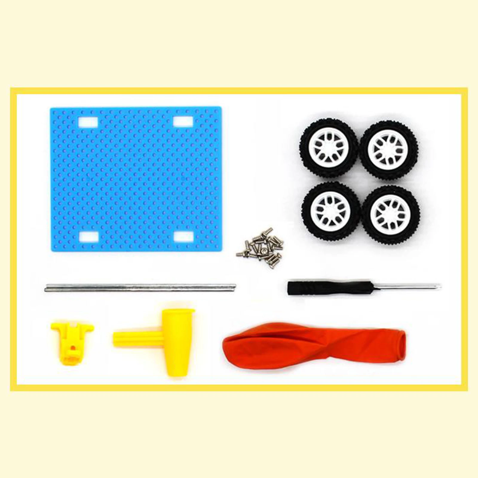 Palloncino fai-da-te Auto Racer Stelo in legno Puzzle 3D Artigianato Palloncino alimentato Auto Divertimento Festa Giocattolo educativo di assemblaggio per Ragazzo Ragazza