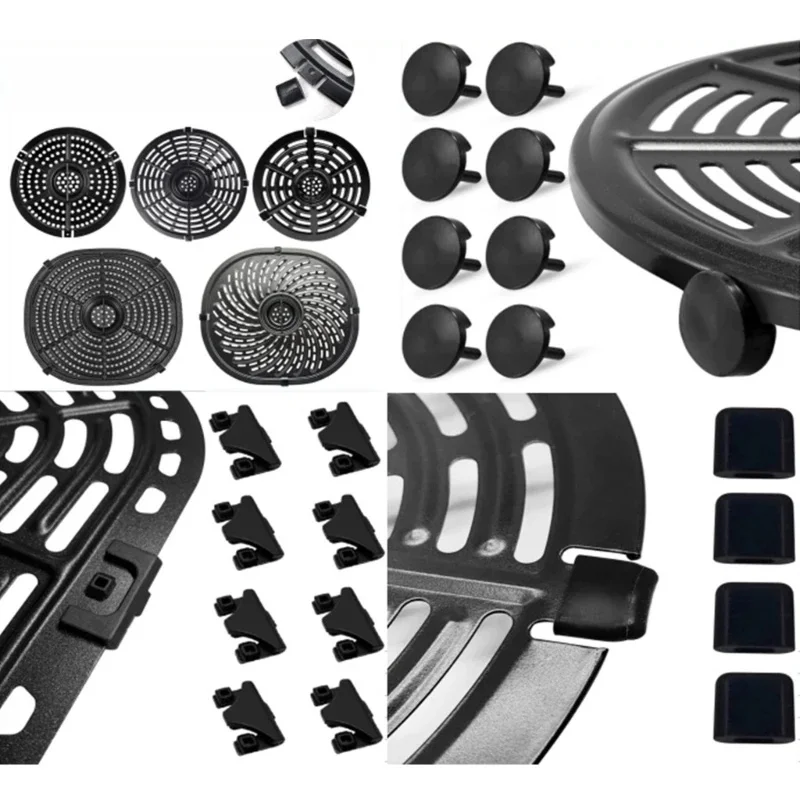 Pieds en caoutchouc remplacement pour friteuse à Air, 10 pièces, pièces en Silicone, couvercle anti-rayures à