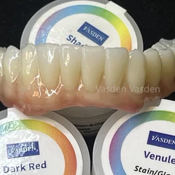 Vasden Stain Glaze Paste Gum Color Cream Pink Red Yellow Color Dental Stain Paste 4g Stain Paste & Liquid 20ml